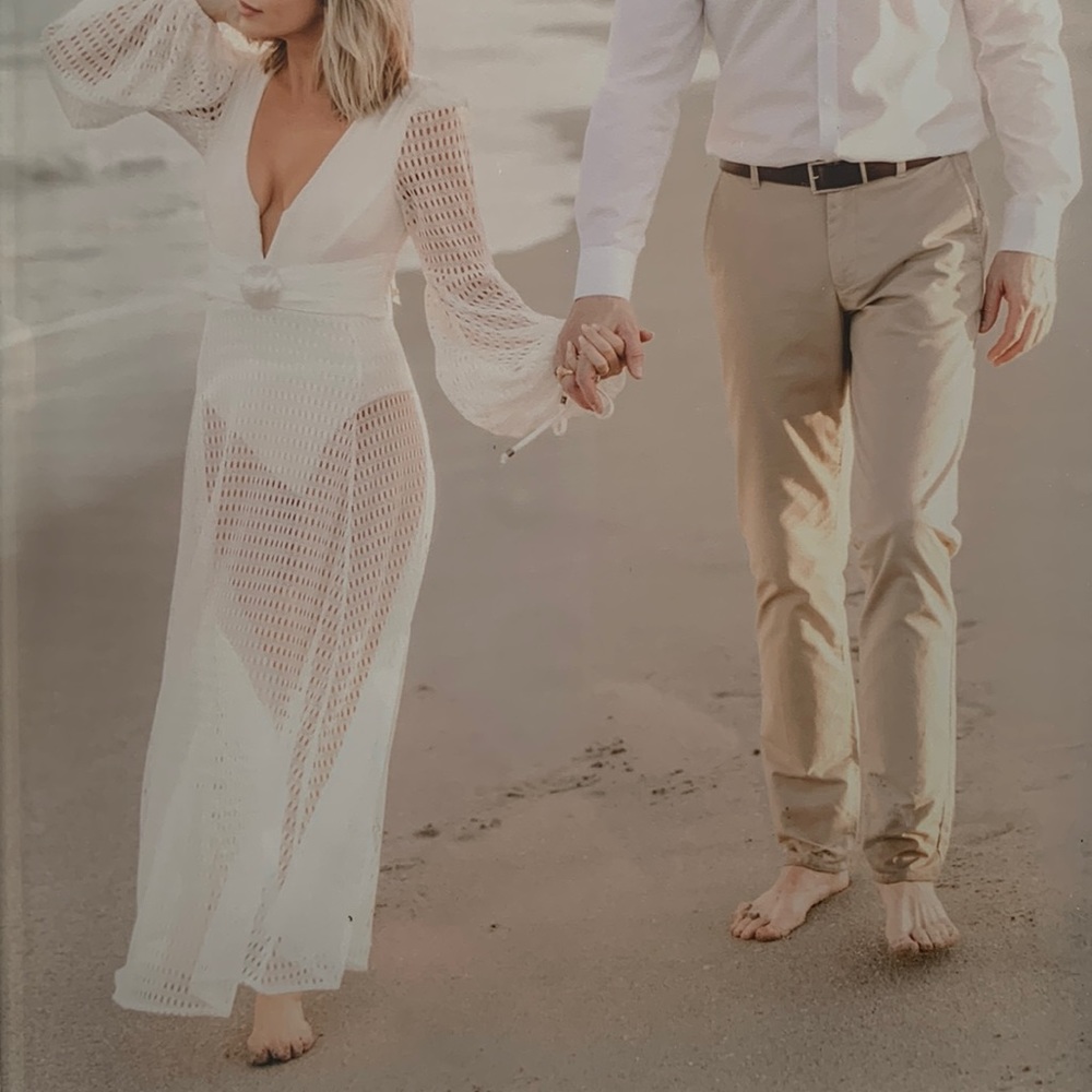 White PatBo resort wear bathing suit/dress